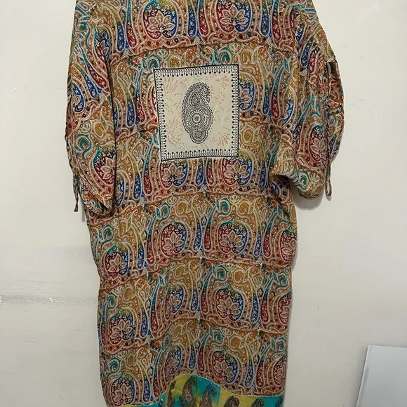 Tolani brand women's paisley print blouse bohemian-style Size Small - Picture 13 of 16